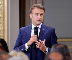 El presidente Emmanuel Macron