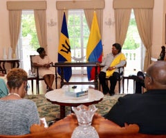 Francia Márquez, vicepresidente de Colombia; y Mia Amor Mottley, primer ministra de Barbados