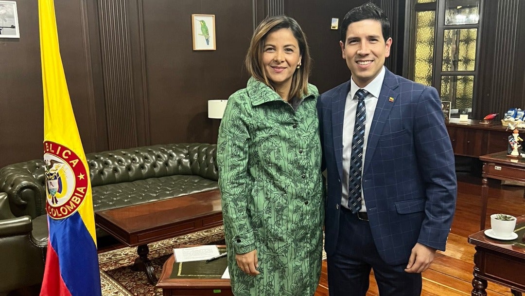 Jhenifer Mojica, ministra de Agricultura y Juan Fernando Roa, gerente del ICA