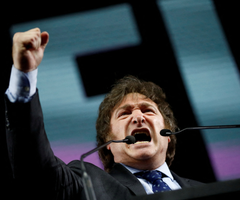Javier Milei, candidato a la presidencia de Argentina