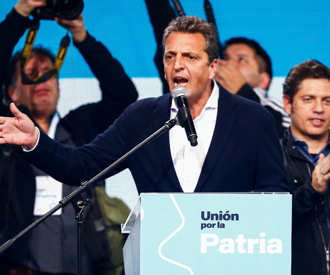 Sergio Massa, candidato a la presidencia de Argentina