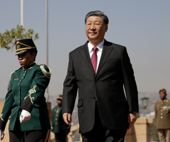 Xi Jinping, primer mandatario de China, cumple una visita en Sudáfrica previo a la cumbre de los BRICS