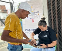 Inscripción de cédulas para las elecciones regionales