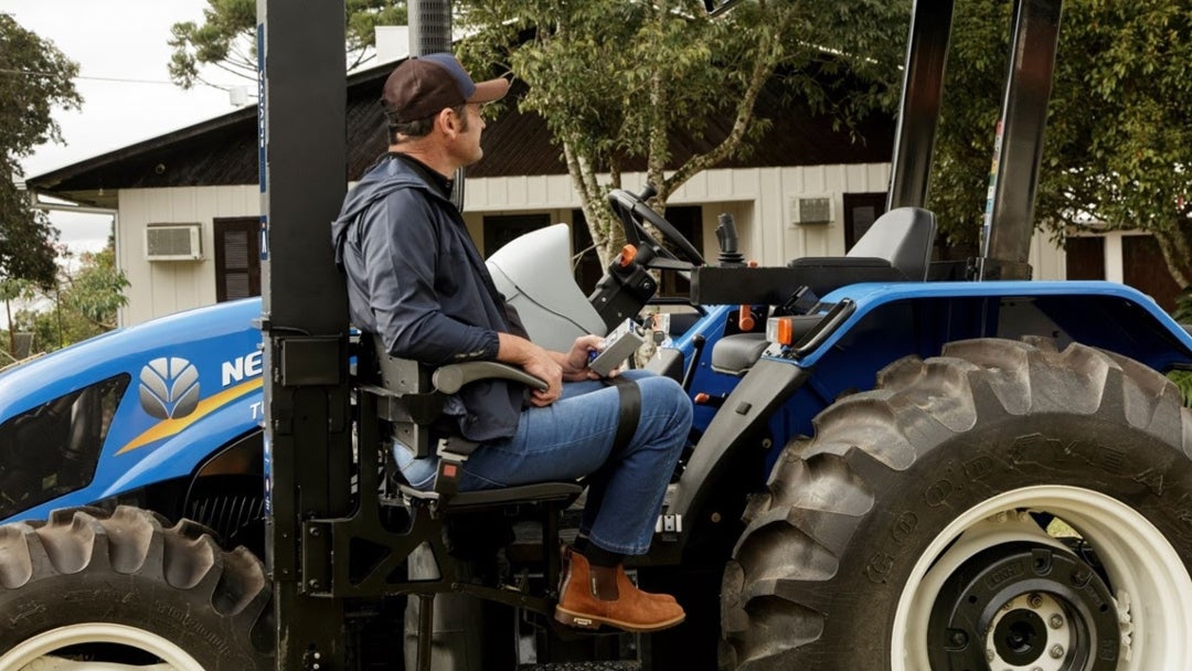 Primer tractor para personas con discapacidad motora