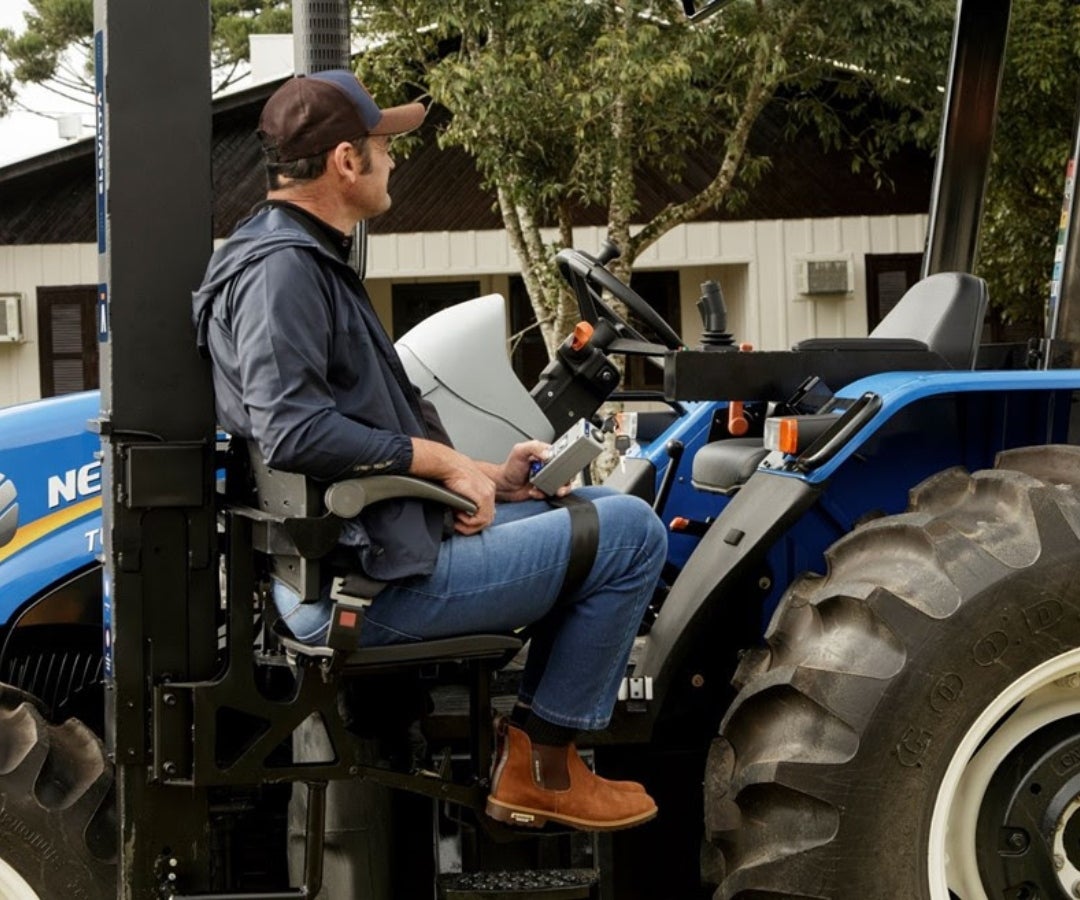 Primer tractor para personas con discapacidad motora