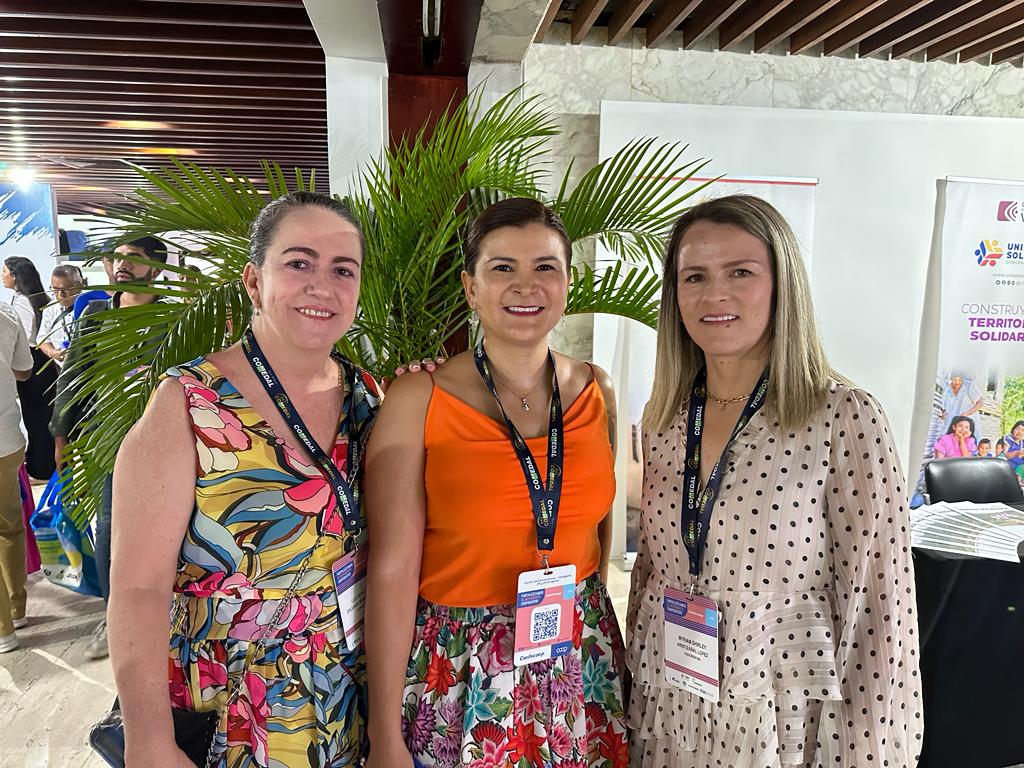 Estela Zuluaga, gerente general de Coonecta; Daissy Llano, gerente de Coosanluis;y Myriam Aristizabal,