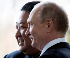 Kim Jong Un y Vladimir Putin.