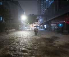 Lluvias en Hong Kong