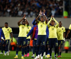 Selección de Ecuador ganó ante Uruguay en eliminatoria con doblete de Félix Torres