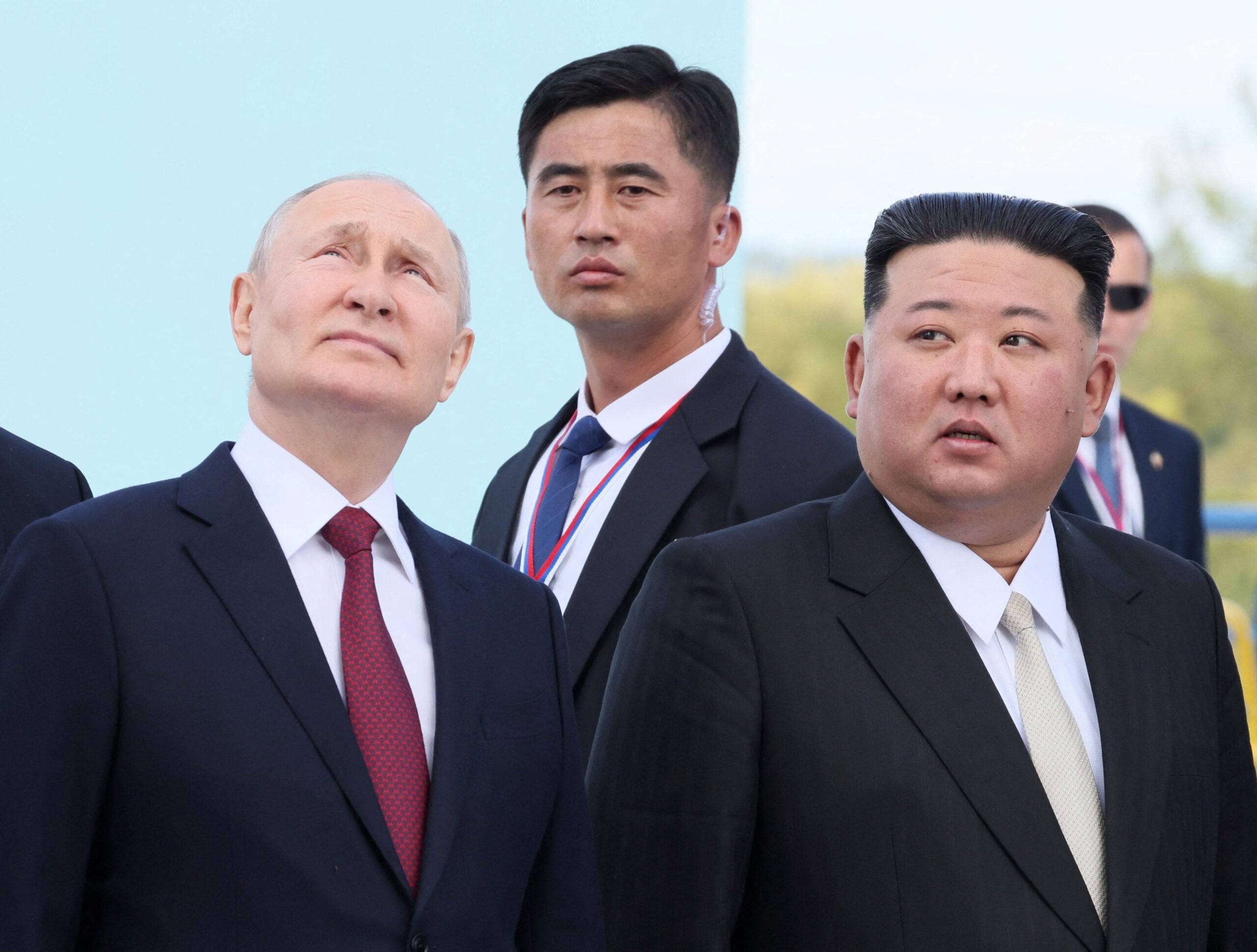 Vladimir Putin y Kim Jong Un