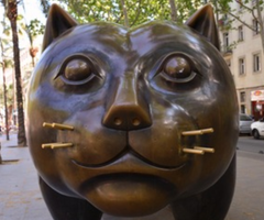 El Gato Botero, parte de los atractivos en Barcelona