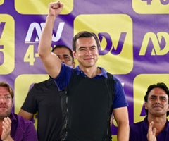 Daniel Noboa, candidato presidencial en Ecuador