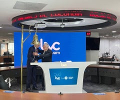 Andrés Restrepo Montoya, presidente encargado de la BVC y Carlos Mario Giraldo, Presidente de Grupo Éxito Andrés Restrepo Montoya, presidente encargado de la BVC y Carlos Mario Giraldo, Presidente de Grupo Éxito