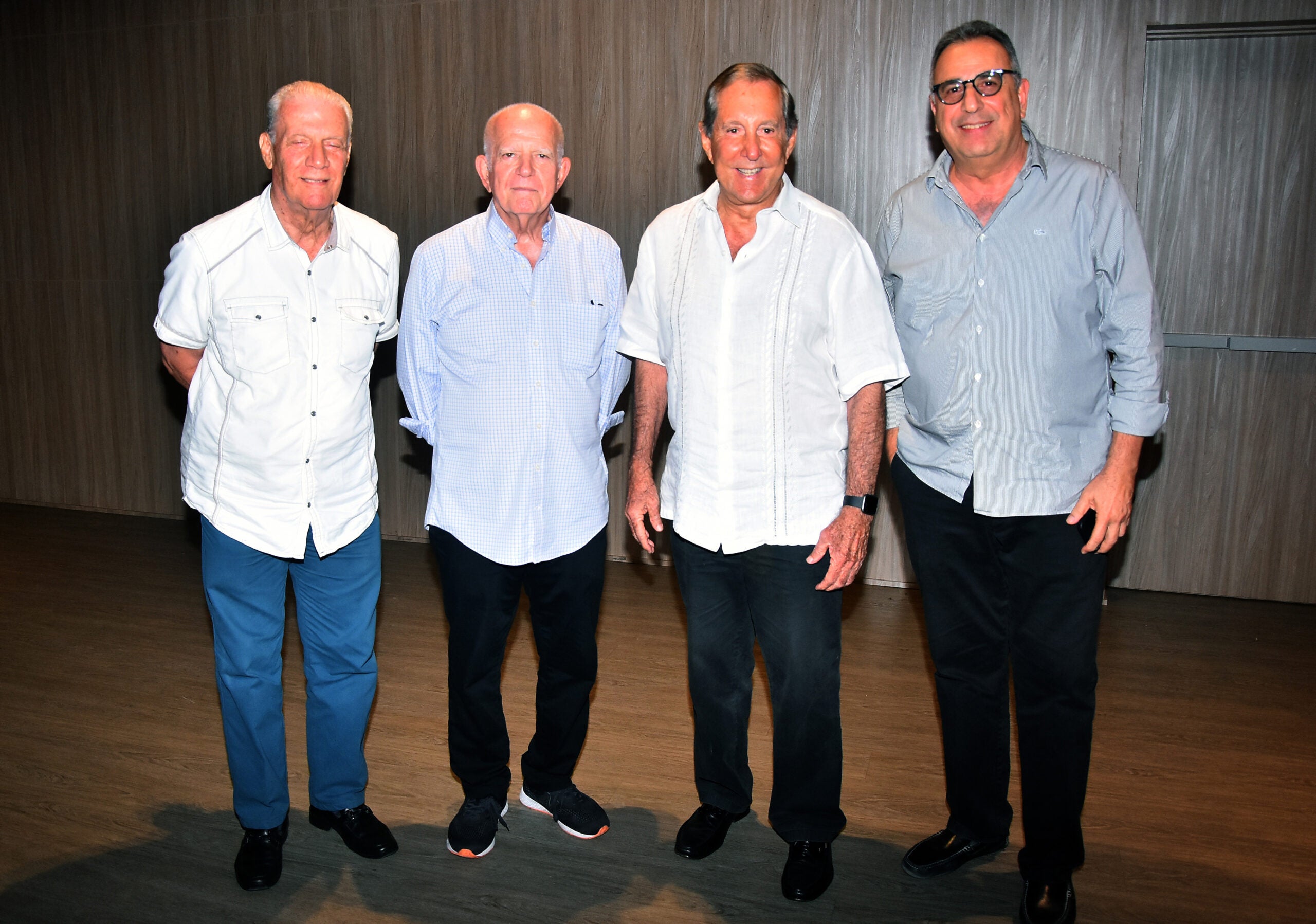 Álvaro de la Espriella, Jaime Eisenband y los empresarios Emilio Lébolo y Joseph Daccarett.