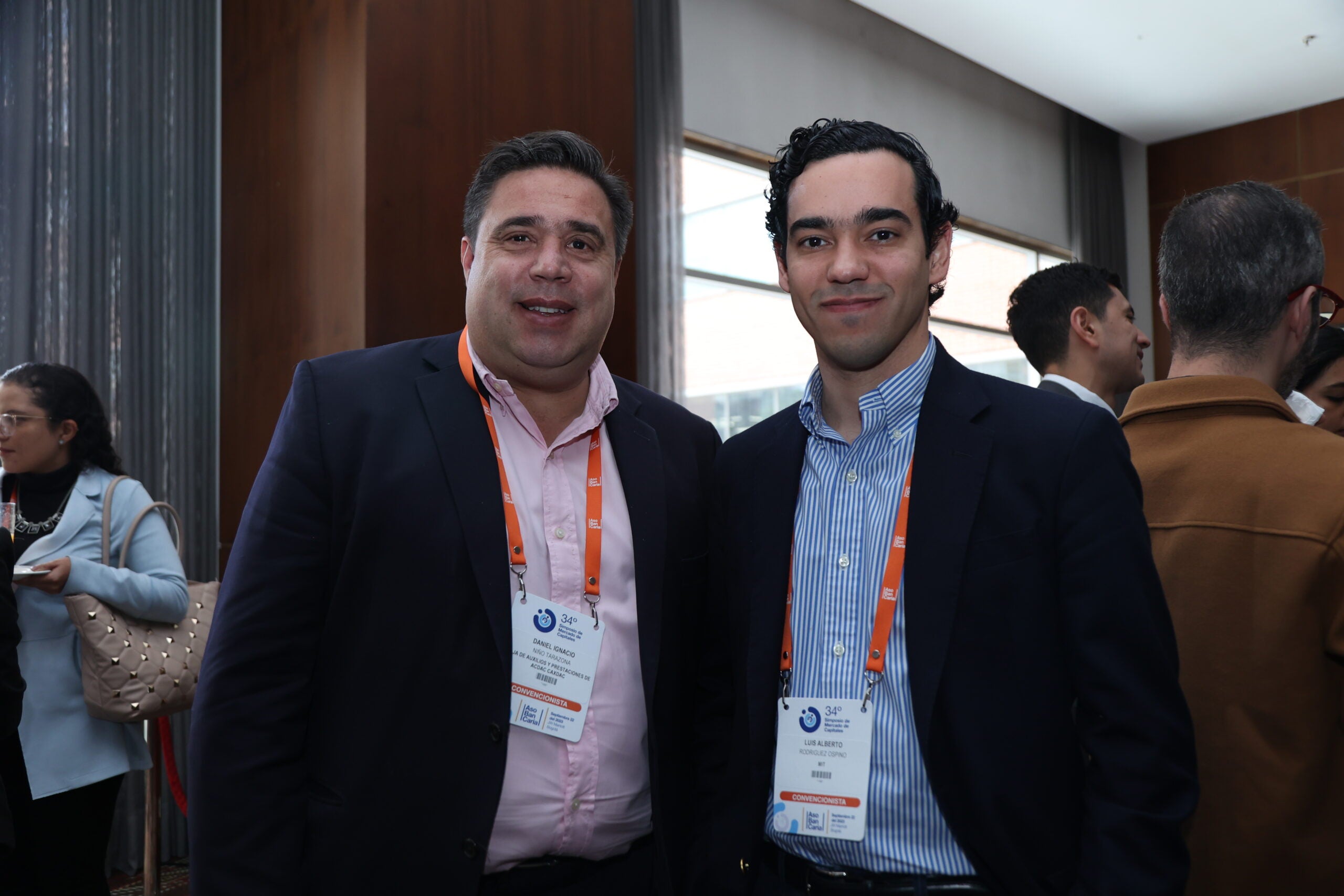 Daniel Ignacio Niño, CEO de Acdac Caxdac; y Luis Alberto Rodriguez, visiting fellow del MIT