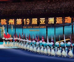 Inauguración juegos asiáticos de Hangzhou