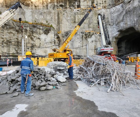 EPM finalizó demolición de tapón de concreto en la conducción tres de Hidroituango