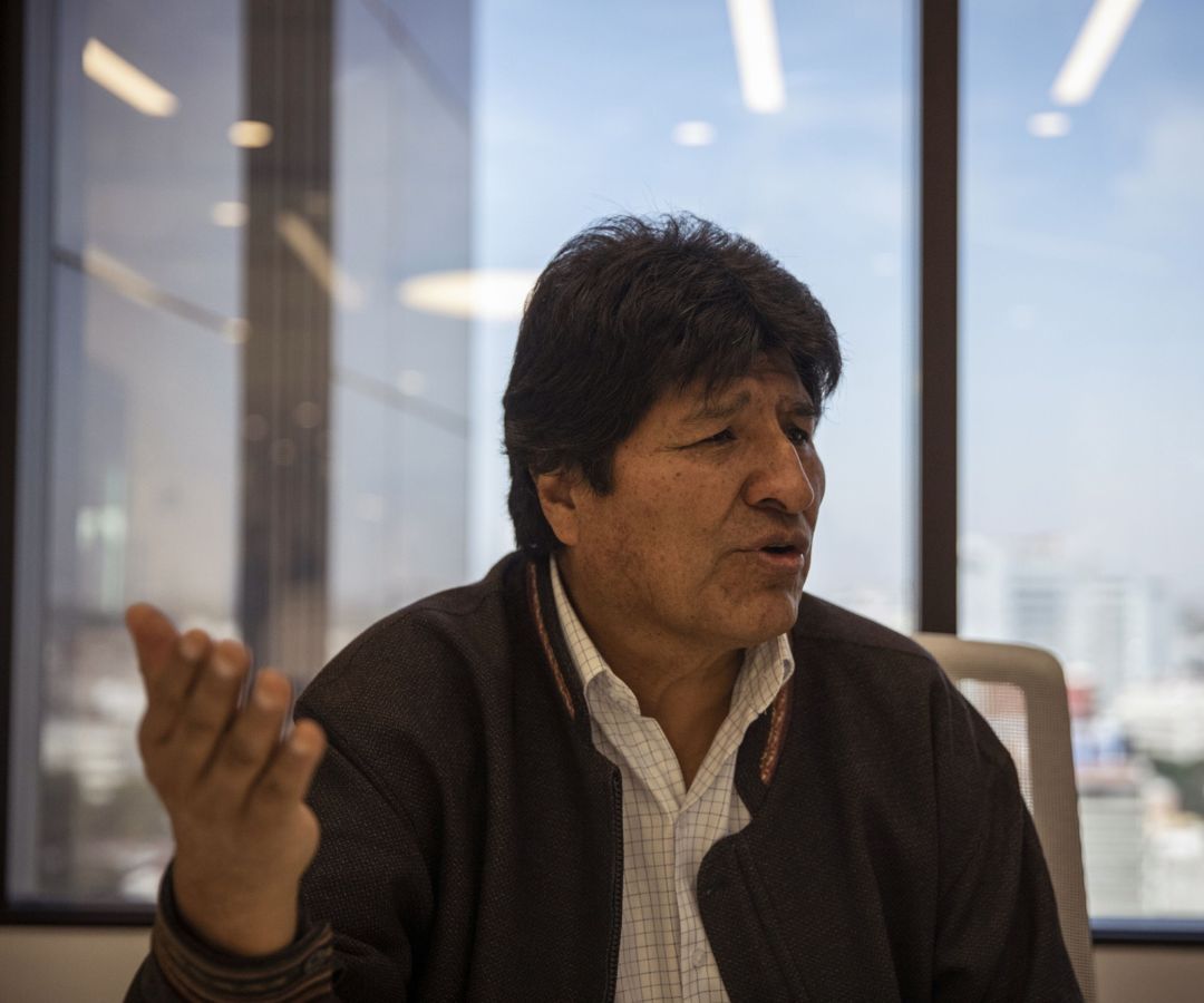 Evo Morales, expresidente de Bolivia