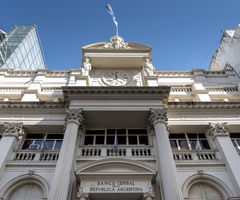 El Banco Central de Argentina en el distrito financiero de Buenos Aires, Argentina, el lunes 14 de agosto de 2023.