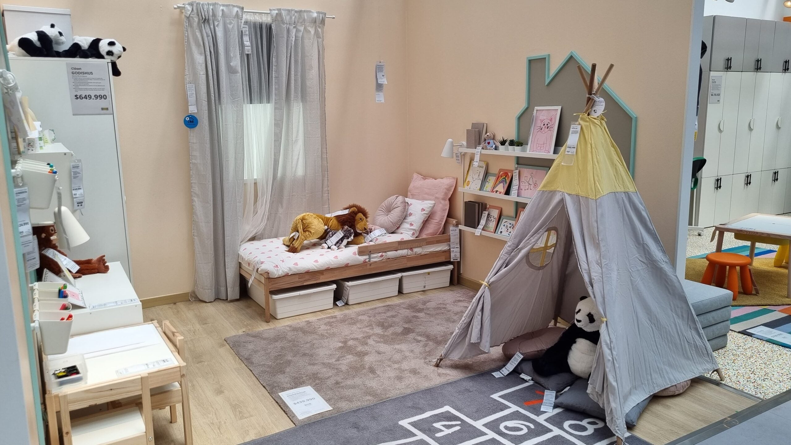 Habitación modelo infantil de Ikea