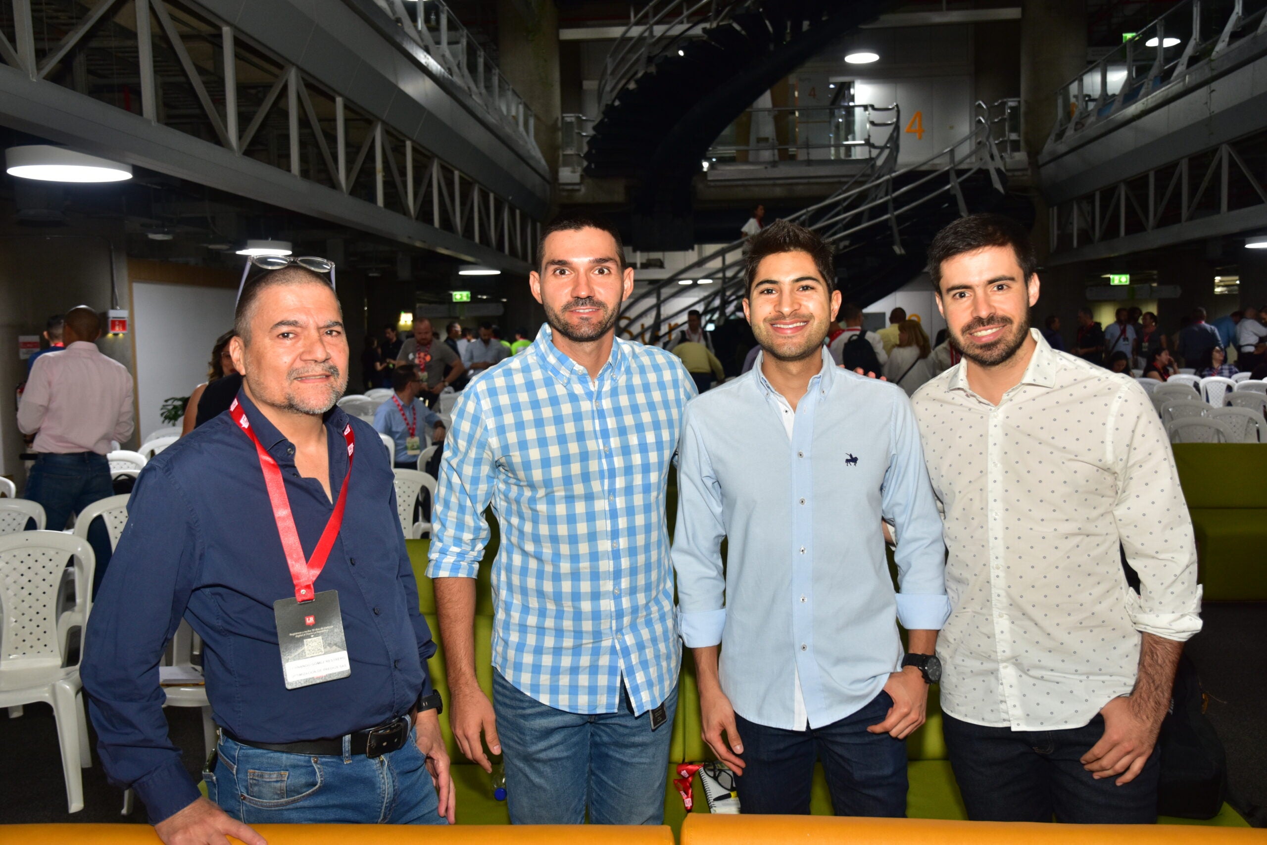 Fernando Gómez, gerente de Optimización Predios SAS; Oscar Nicholls, gerente de Negocios Estratégicos en Neu Energy; Alejandro González, director de Nuevos Negocios en Neu Energy; y Gabriel Pérez.