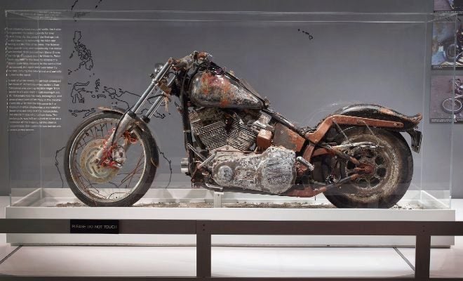 Moto Harley Davidson en el museo 