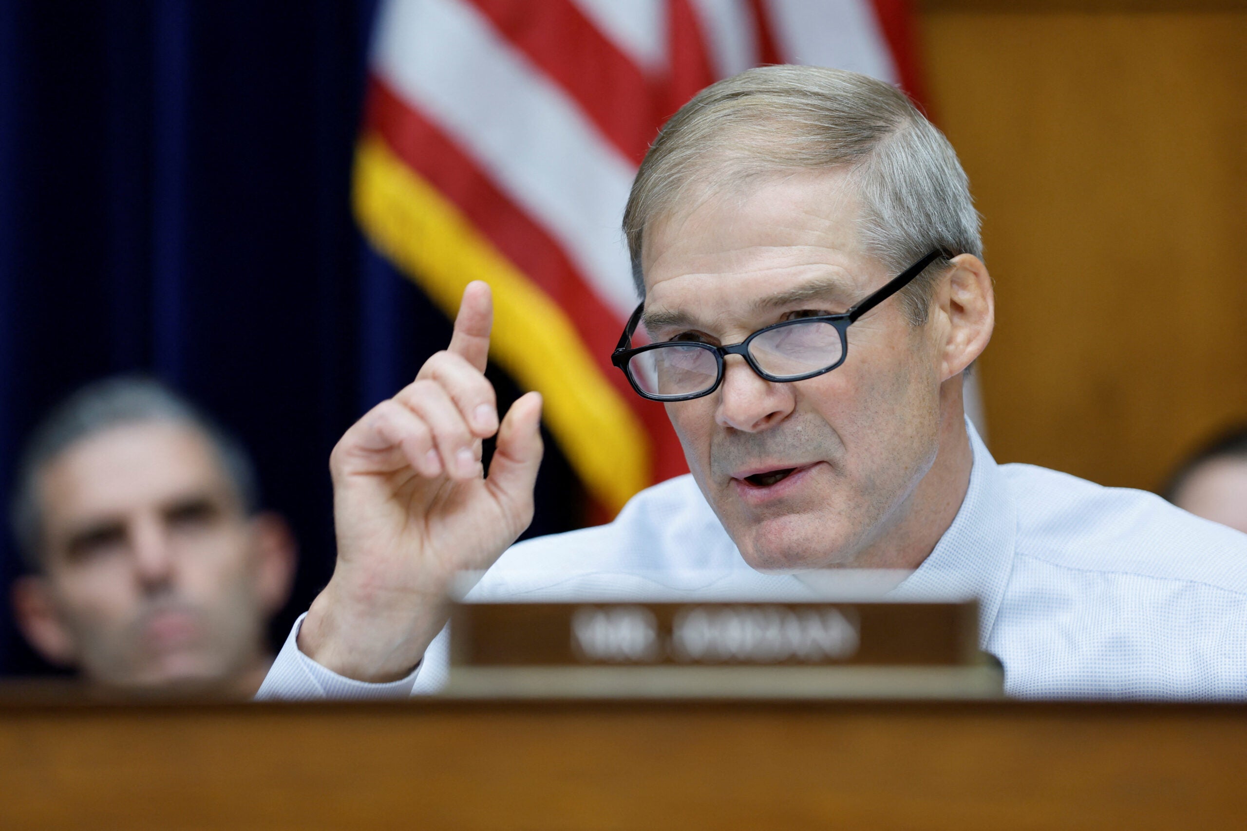Representante Jim Jordan en audiencia a Biden