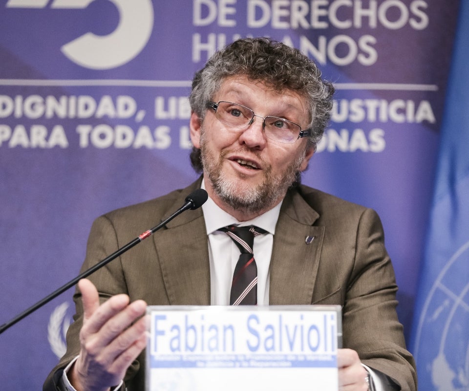 Fabián Salvioli, ONU , Justicia Transicional