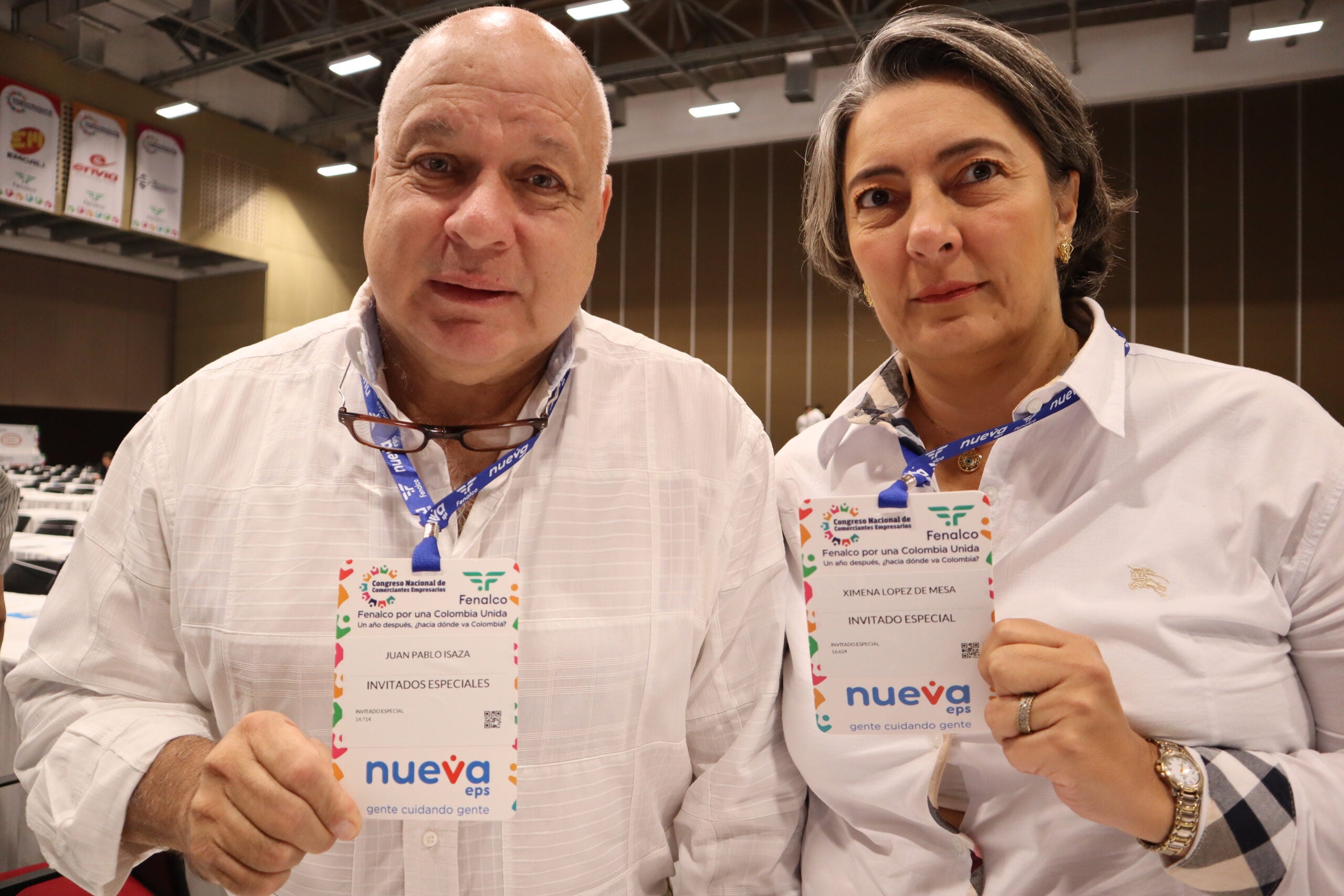 Juan Pablo Isaza y Ximena López de Mesa, entre los participantes del Congreso en Cali.