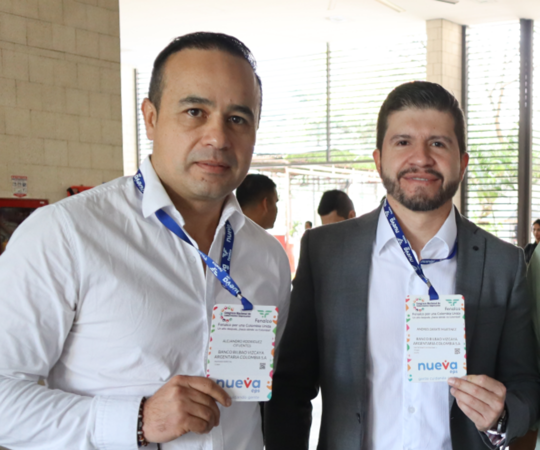 Alejandro Rodríguez y Andrés Zarate, del Banco Bilbao Vizcaya, entre los asistentes.