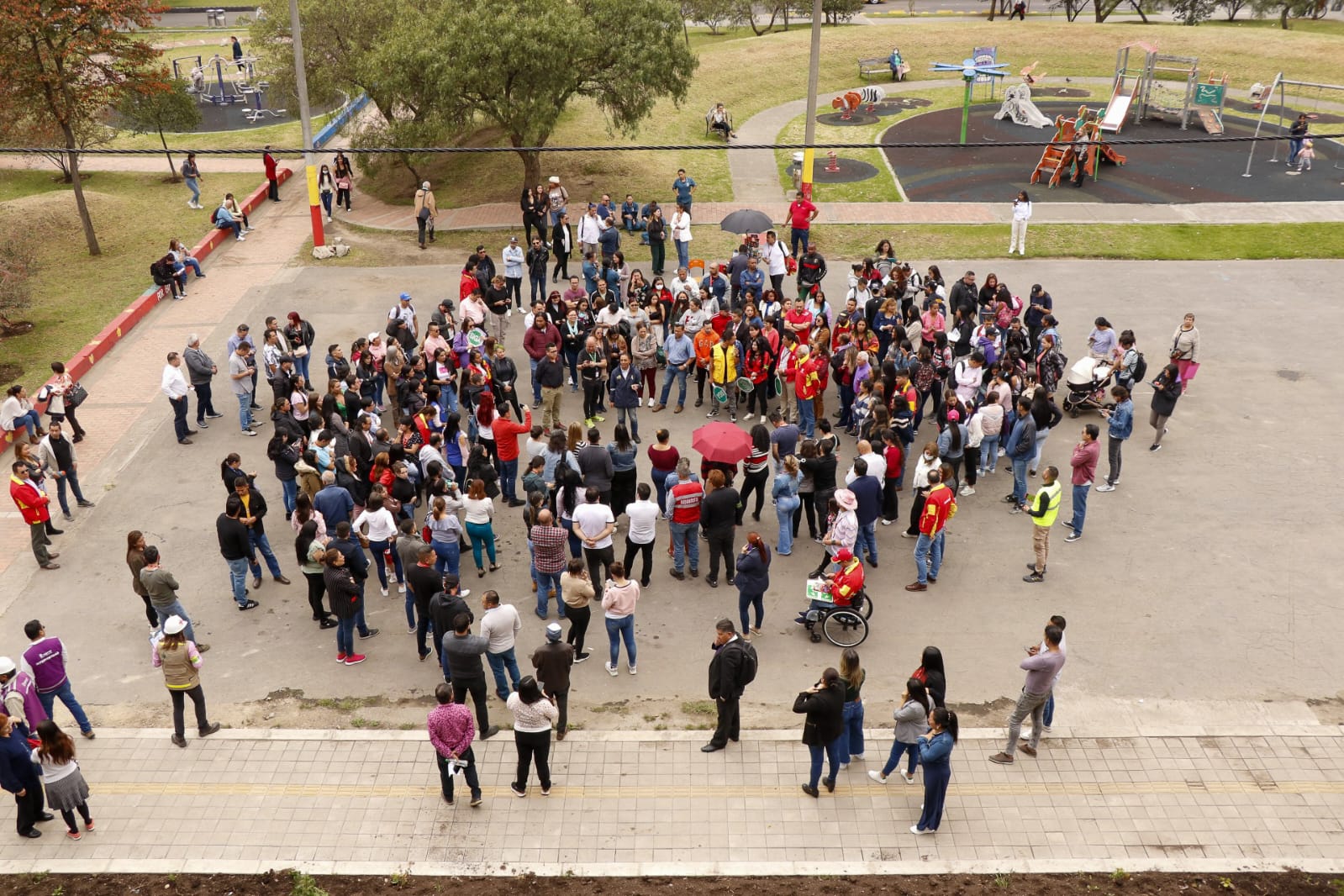 Simulacro en la Alcaldía Local de Kennedy