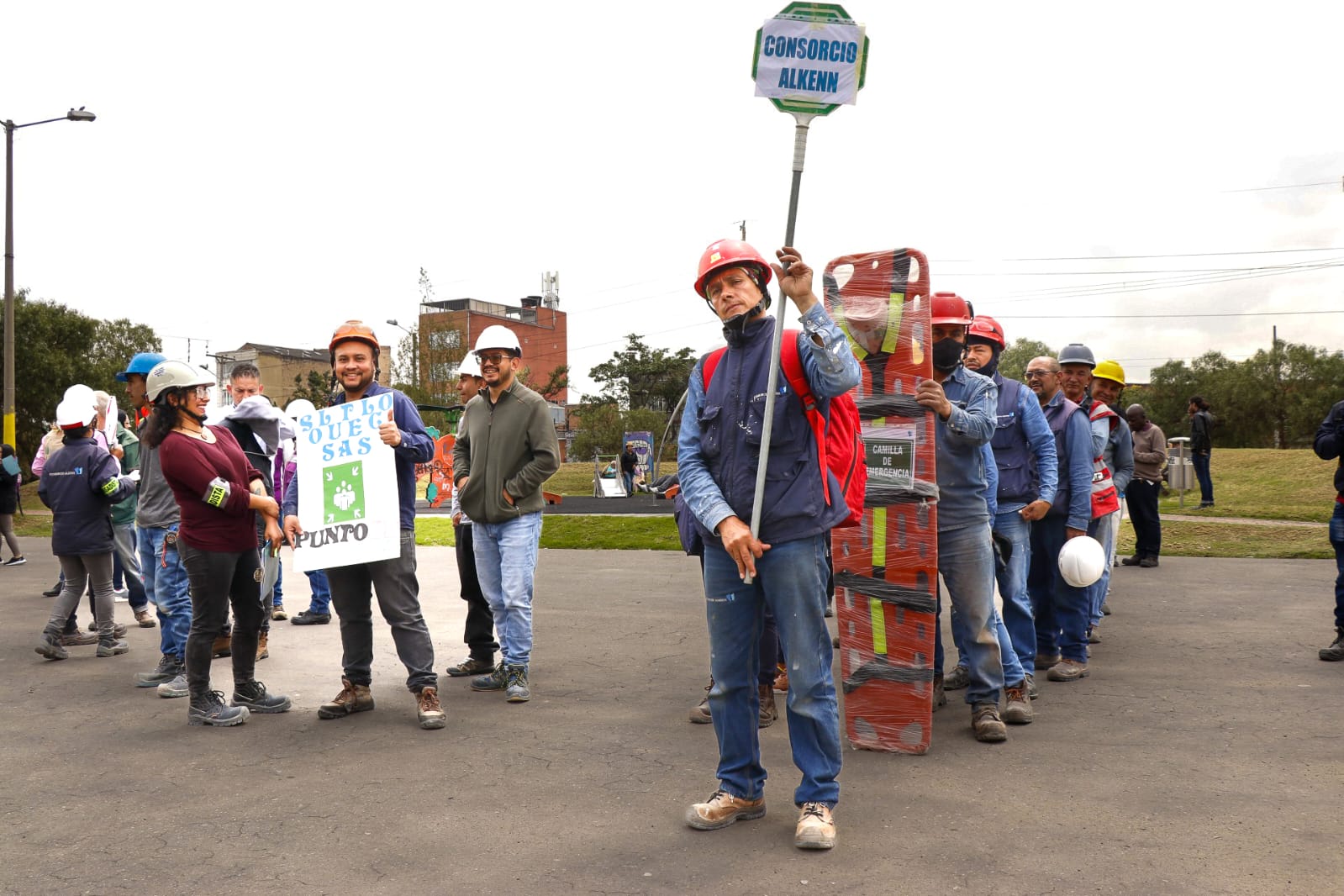 Simulacro en la Alcaldía Local de Kennedy