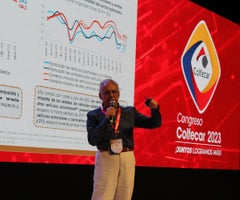 Ministro de Hacienda, Ricardo Bonilla, en el congreso de Colfecar