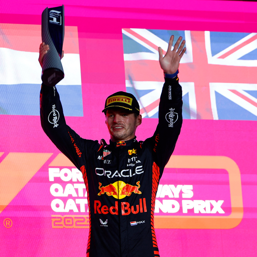 Max Verstappen gana el GP de Qatar en la celebración por su tercer