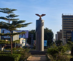 La rotonda de Kafue en Lusaka, Zambia