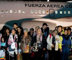 Ya aterrizó en la capital el segundo vuelo con 110 colombianos que estaban en Israel