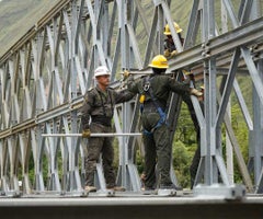 Ingenieros Militares del Ejército instalarán diez puentes provisionales donados por Estados Unidos