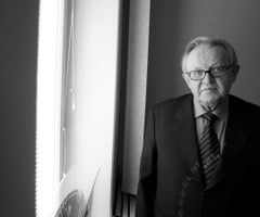 El premio Nobel de la Paz Martti Ahtisaari