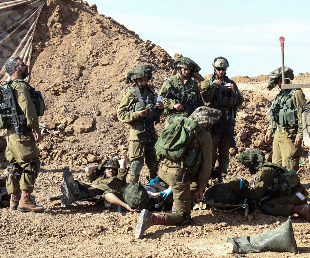 Soldados israelíes en campaña