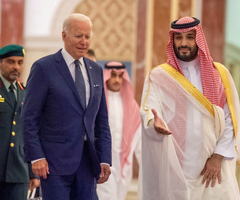 Joe Biden y el príncipe Mohamed bin Salman