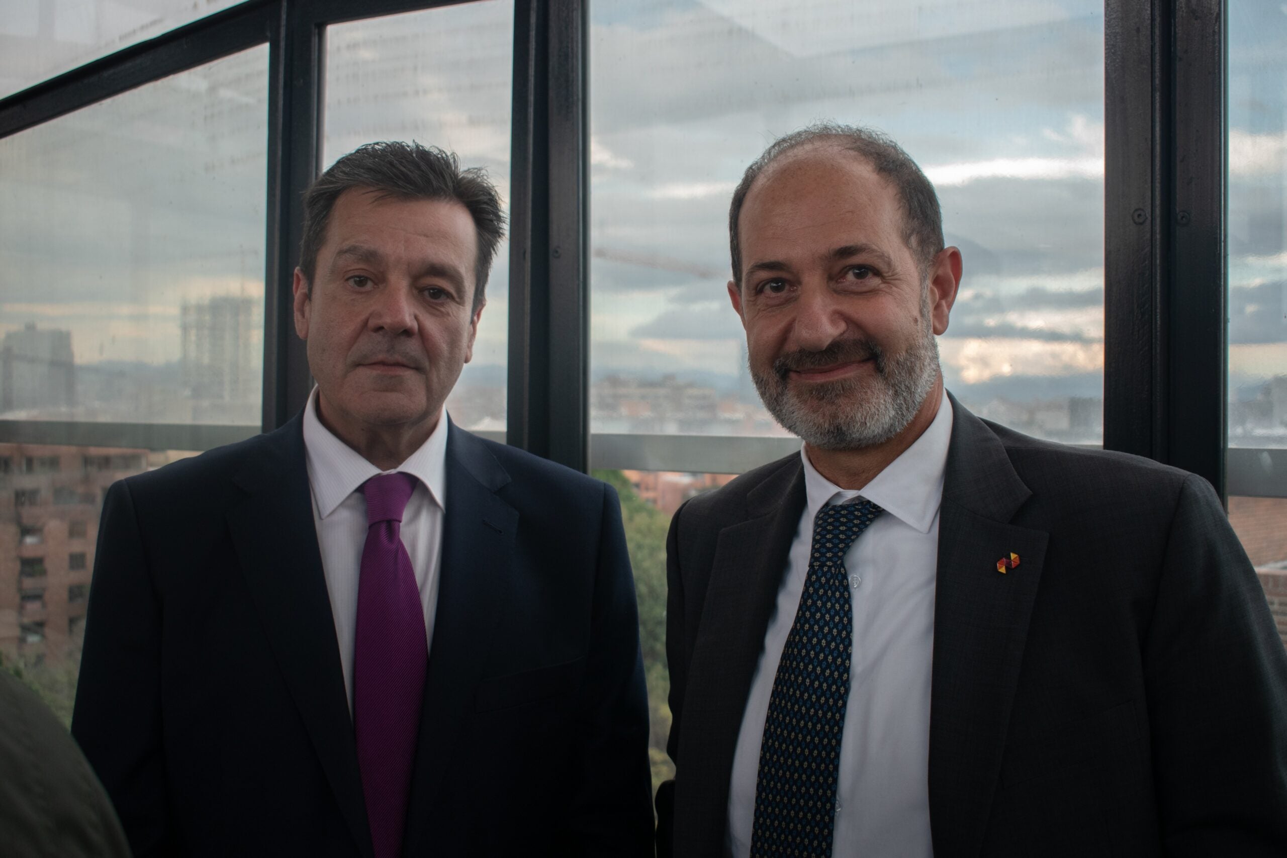 Diego Picazo, consejero de la Embajada de España; y Maurizio Mangia, agregado diplomático de la Embajada de Italia.