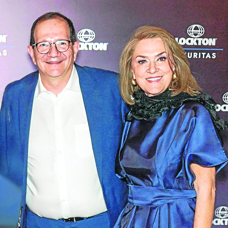 Carlos Mauricio Moreno, VP Lockton Sekuritas Risk Solutions; y Gloria Falla, Gerente Regional Costa Lockton Sekuritas.