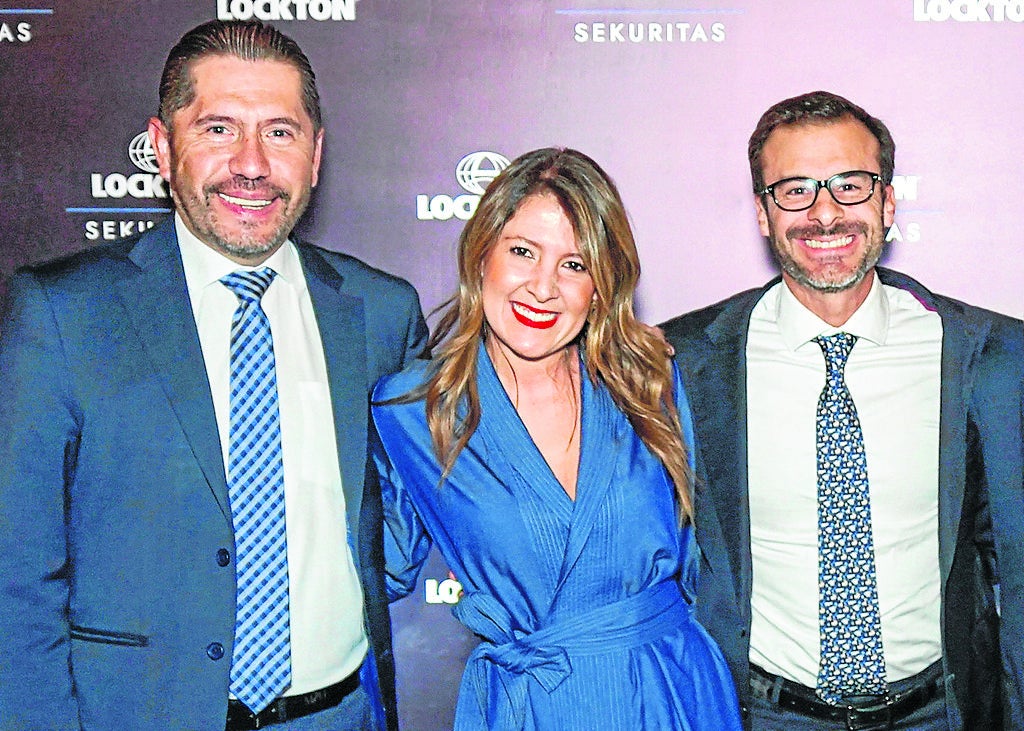 Jorge Buitrago, VP Tec. Nacional de Seguros; Juliana Reyes, VP comercial de Nacional de Seguros; Carlos Vélez, pte. de Nacional de Seguros.