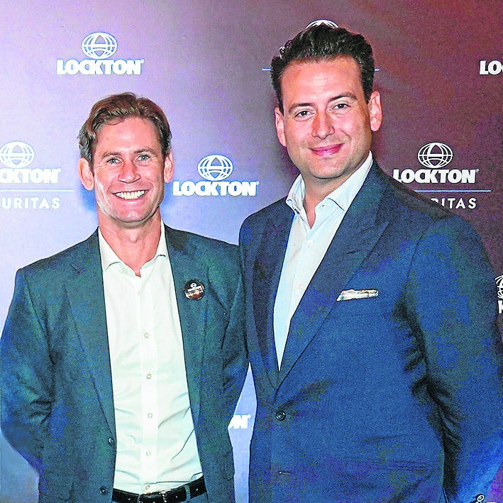 Henry Dyson, COO de Lockton para Latam; y Michael Lombardi, VP ejecutivo de Lockton.