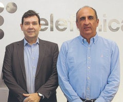 Lourenco Lafranchi, director senior para Latinoamérica de Ookla, y Luis Germán Peña, director de mercadeo de Movistar Colombia.