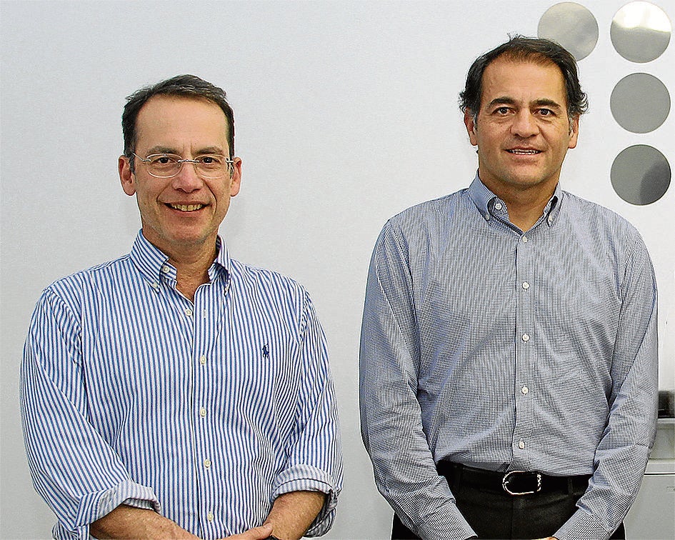 Roberto Puche, director de tecnología de Movistar, y Fabián Hernández, Presidente CEO de Movistar Colombia.