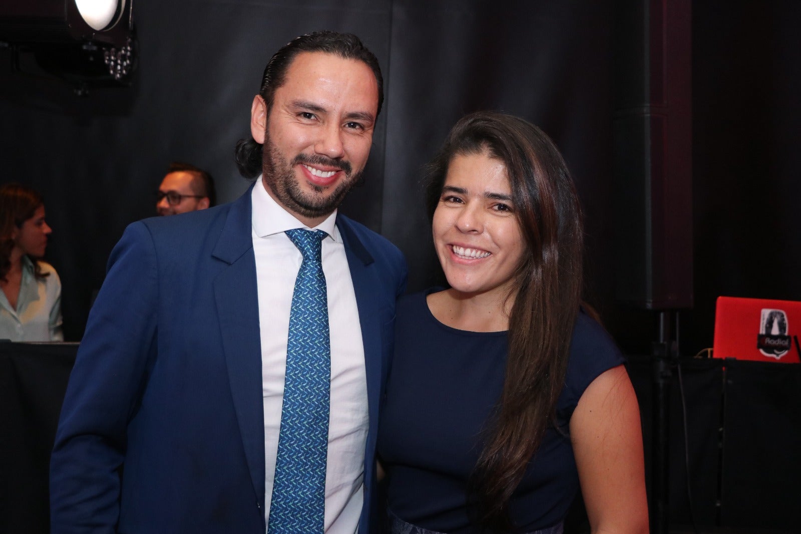 Daniel Puentes, CEO de Hipal; y Fiorella Malaver, cofundadora de Hipal, también participaron de la celebración en el Club El Nogal.