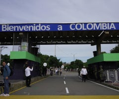 Frontera entre Colombia y Venezuela, puente Simón Bolívar