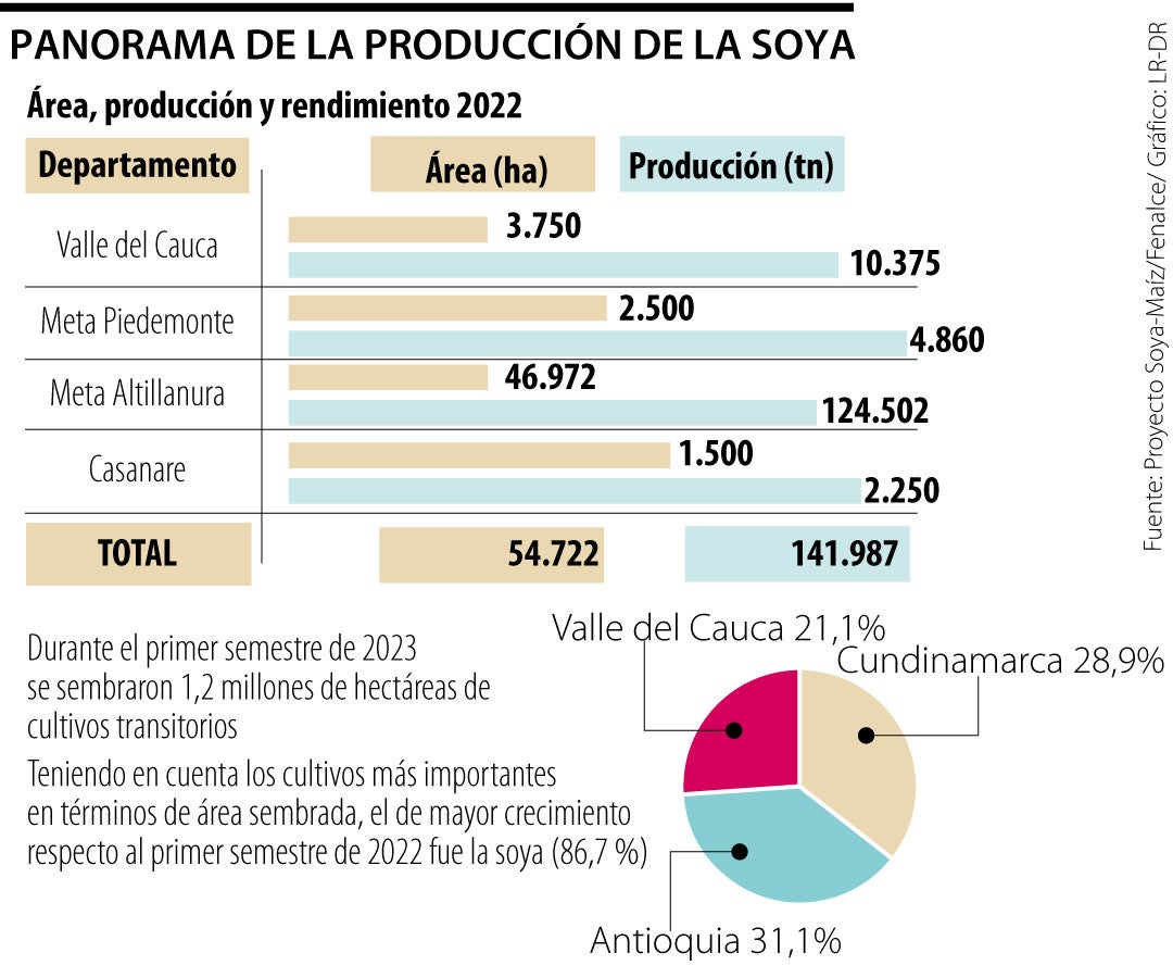 Panorama de la producción de soya