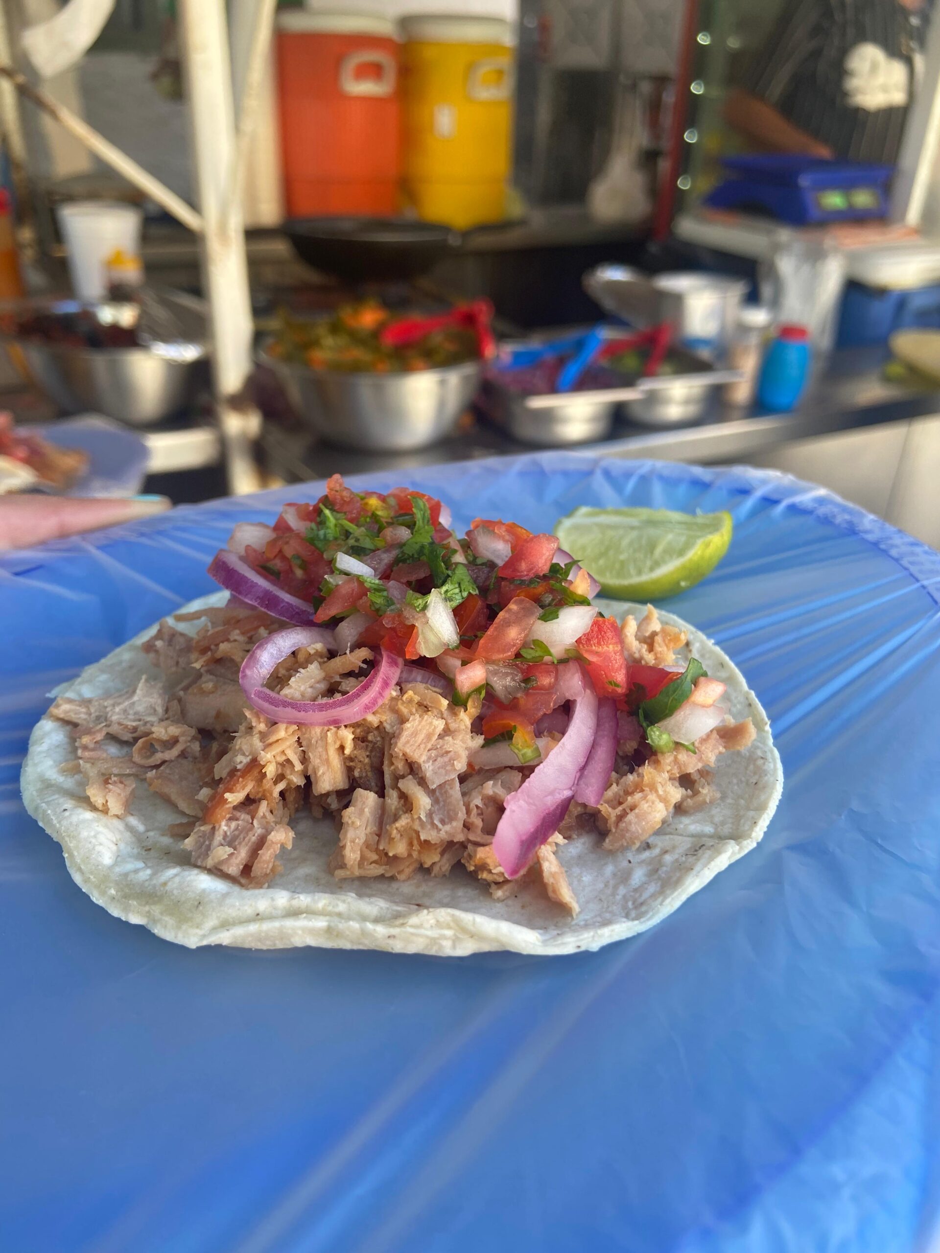 Carnitas en La Santa Cruz